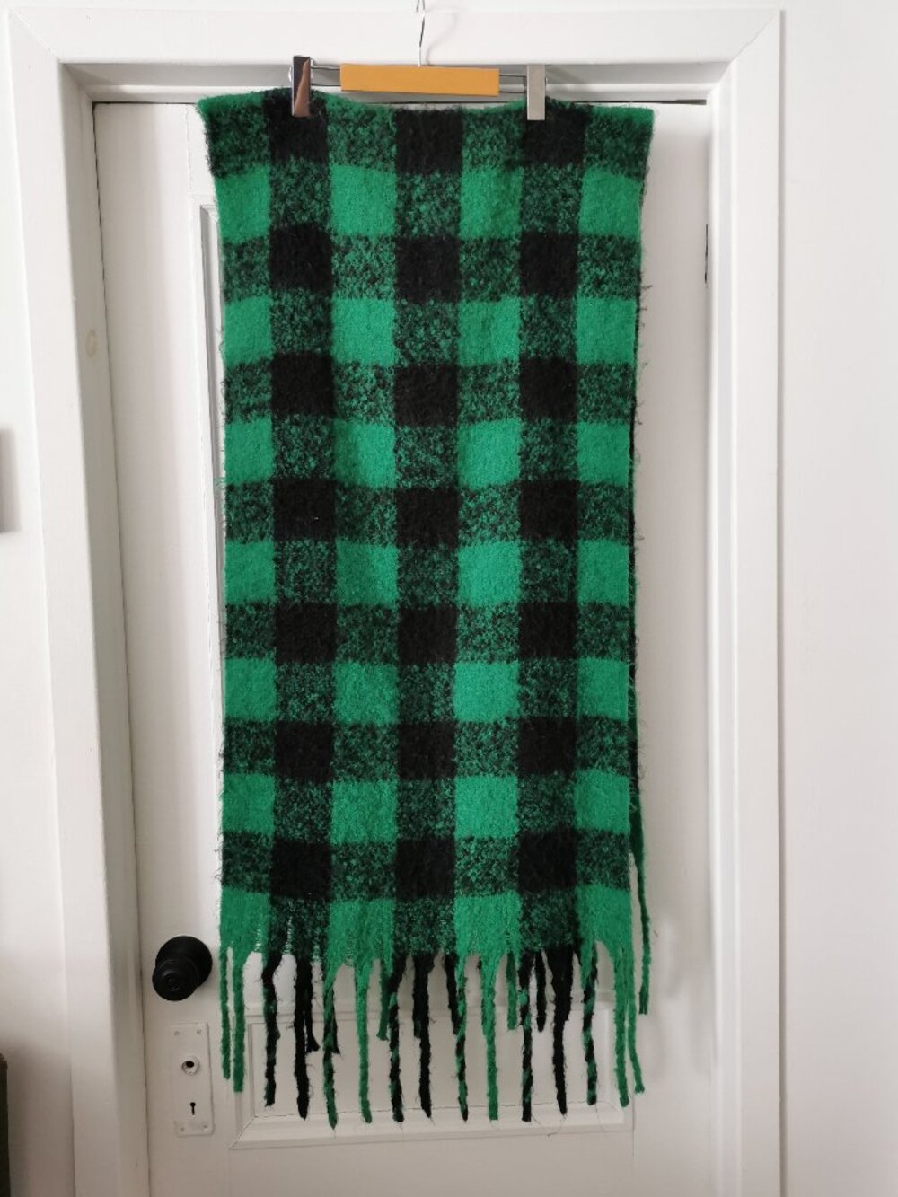 Large green & black scarf